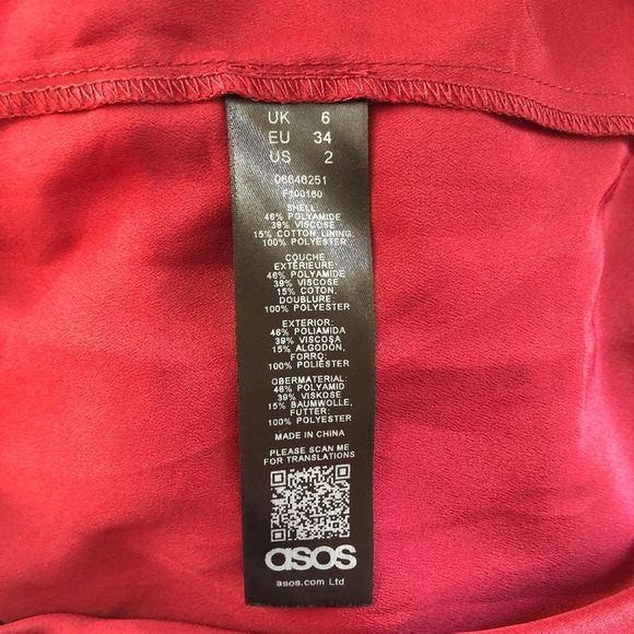 ASOS Petite Lace Inset Cami Strap Midi Pencil Dress Burgundy NWT size 2P - Picture 11 of 13